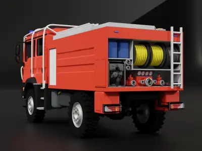 MAN TGM 13 290 Firetruck 3D model