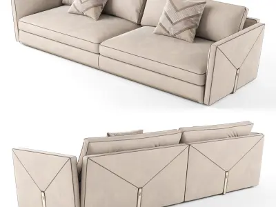 Visionnaire Bastian 3 seater sofa 01 3D model