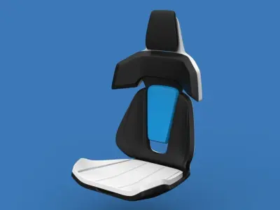 Opulenza - Sportified luxury car seat concept design 3d model 3D model