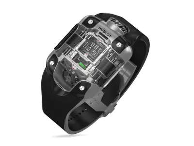 Hublot MP-10 Tourbillon Weight Energy System Titanium Watch 3D model