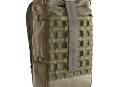 Bike messenger backpack 3D model