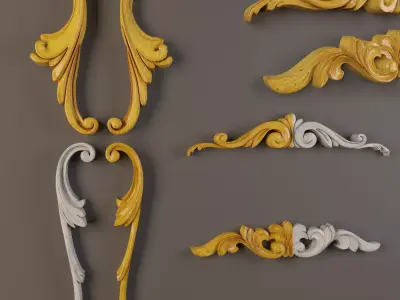  wooden ornament 3D model