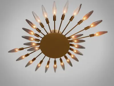 Ceiling Light 9 Low-poly 3D model
