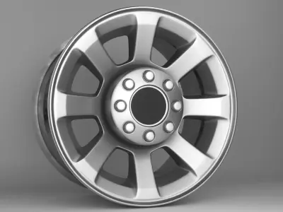 Generic Truck Wheels Low-poly 3D model