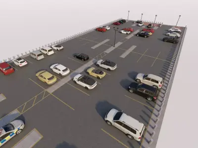 Parking-Parking Lot 3D model