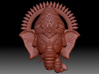 GANESH HEAD MODEL 3D model