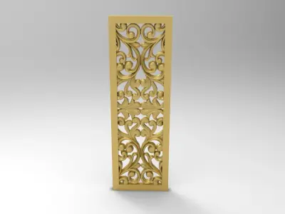 Wall decor panel 3d stl model for cnc Carving 3D print model purchase