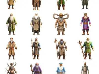 Elden Sages - Fantasy Wisdom Embodied Free 3D print model