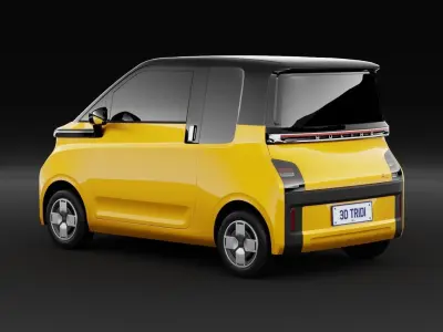 Wuling Air EV HQ Low Poly No Interior Low-poly 3D model