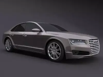 Audi A8 2011 restyled luxury car 3D model