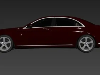 Mercedes Benz S-Class LWB 2017 3D model