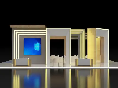 3D MODEL EXHIBITION STAND 3D model purchase