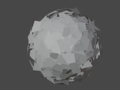 Stylized Low Poly Bush Free 3D model