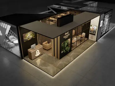real estate Booth Exhibition Stand 3D model