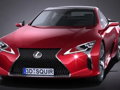Lexus LC500 2017 3D model