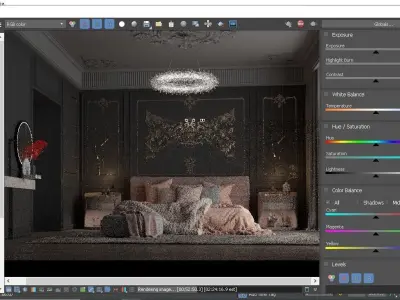 interior  design bedroom  3D model