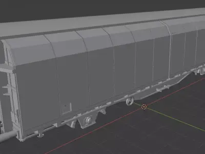 H0 1-87 scale Hbbills 308 freight car 3D print model