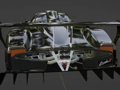 Pagani Zonda R 3D print model