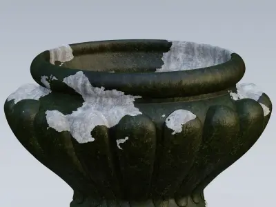 Garden urn planter28 3D model