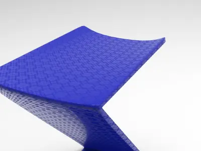 Z Stool Low-poly 3D model