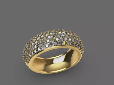 Exclusive wedding ring 3D model