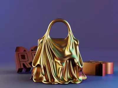 Melted Art Bag 3D print model