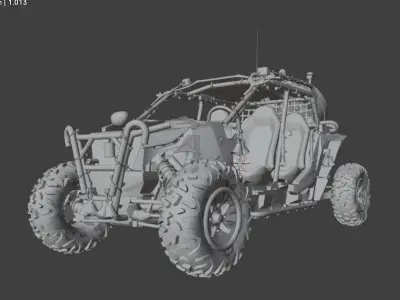 utv car 1 Low-poly 3D model