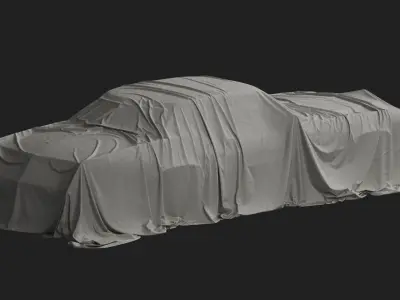 Retro Car Cover 03 3D model