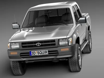 Toyota Hilux Double cab 1989-1997 3D model