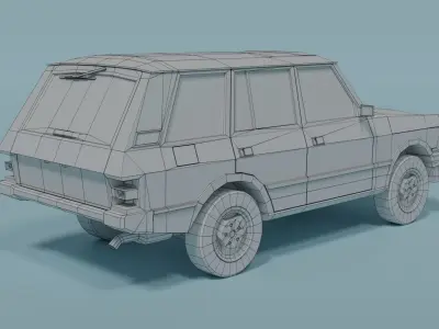 Range Rover Classic Low-poly 3D model