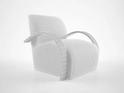 J Robert Scott Hampton Armchair 3D model