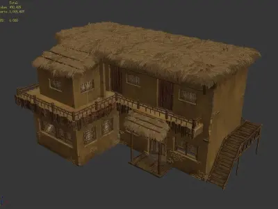 gAME Pei Cheng Building - House 02 3D model