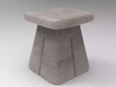 Gob Stool Low-poly 3D model