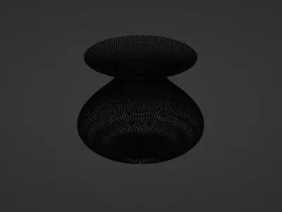 Futuristic Big Woven Vase 3D model