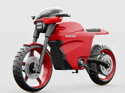 CONCEPT BIIKE  C-2000   RIGGED 3D model