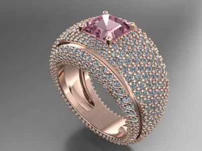 Cocktail Ring  3D print model