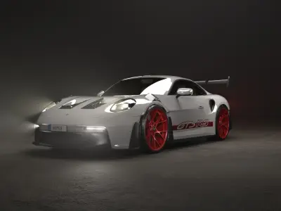 Porsche 911 GT3 RS 992 2023 3D model  3D model