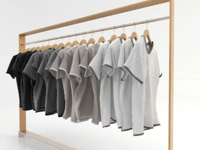 Clothing Rack 3D model