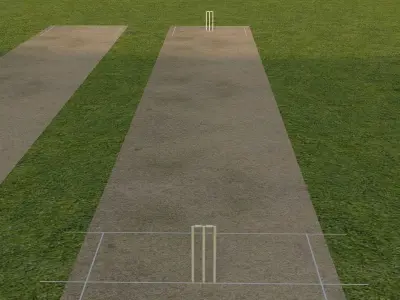 Dubai Cricket Stadium Low-poly 3D model