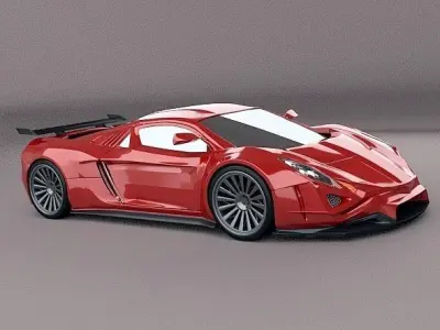 Eferos supercar concept 3D model
