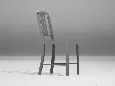 1006 Navy Side Chair UE4 3D model