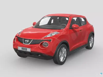 Nissan Juke 2011 Low-poly 3D model