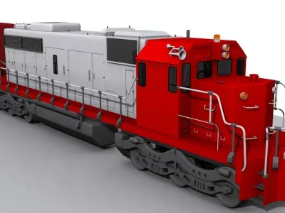 Train Engine SOO 777  3D model