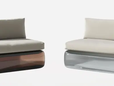 chair single Modern 3D model