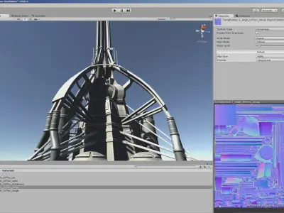 Terraforming Tower Low-poly 3D model