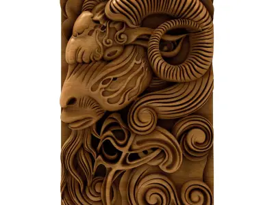 Panel Decorative 3D STL Model for 3DPrint 3D model