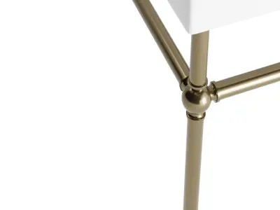 Brass Console Sink 3D model