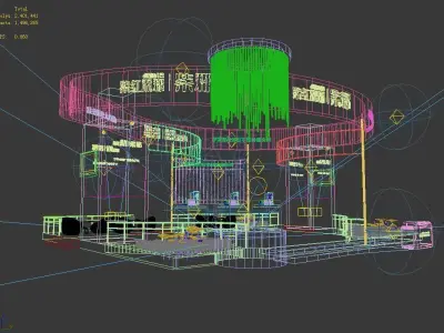 Exhibition - Area - 11X13-3DMAX2009-022 3D model