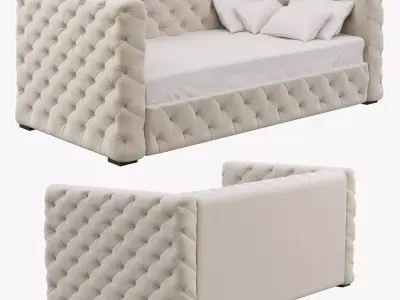 Restoration Hardware Tribeca Tufted Daybed 3D model