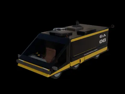 Futuristic truck Free 3D model